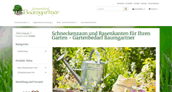 Desktop Screenshot of gartenbedarf-baumgartner.de