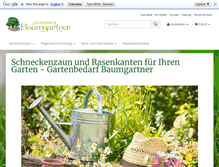 Tablet Screenshot of gartenbedarf-baumgartner.de